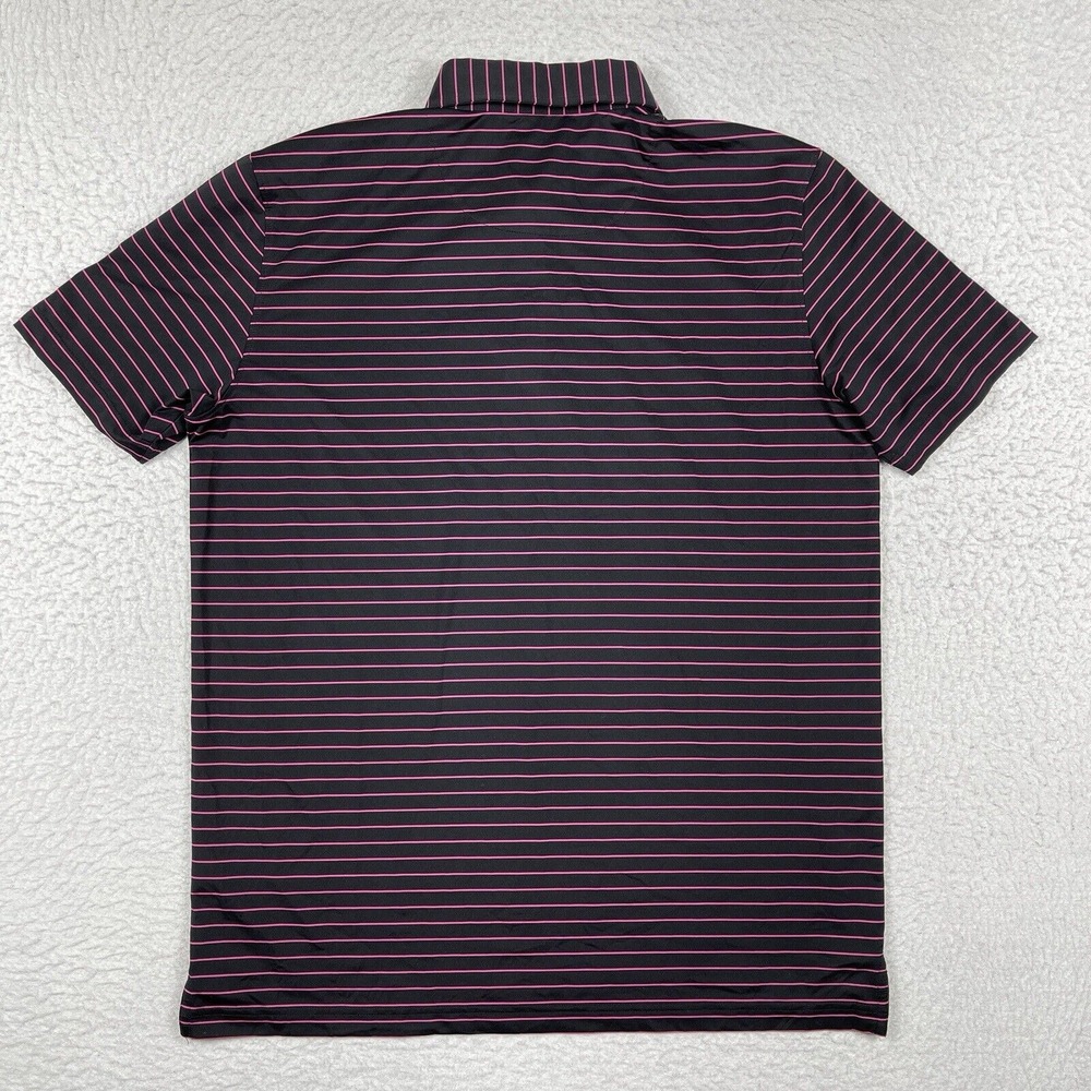 Donald Ross Polo Shirt Mens‎ Medium Black Pink Indian Valley Country Club Golfer - Picture 2 of 12